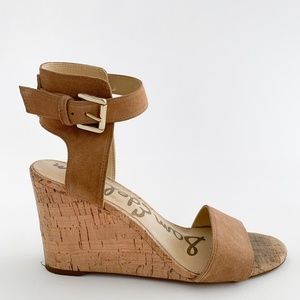 Nude Sam Edelman Cork Wedges